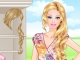 Jeu floral barbie dress up