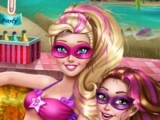 Jeu super barbie pool party