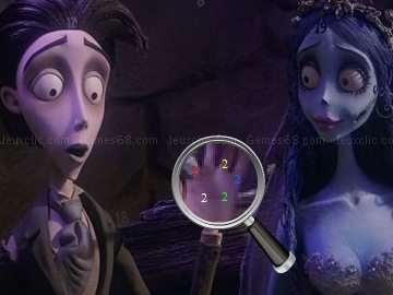 Jeu hidden numbers - corpse bride