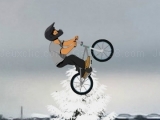 Jeu faire du bmx en hiver